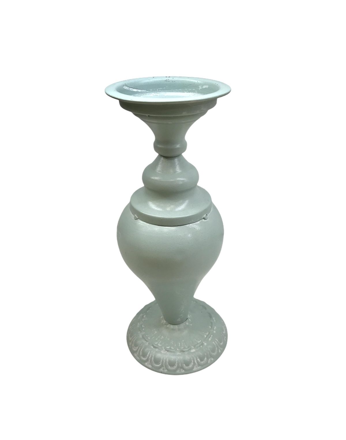 μεταλλικο κηροπηγιο30x13cm χρωμα βεραμαν τιμη 24E