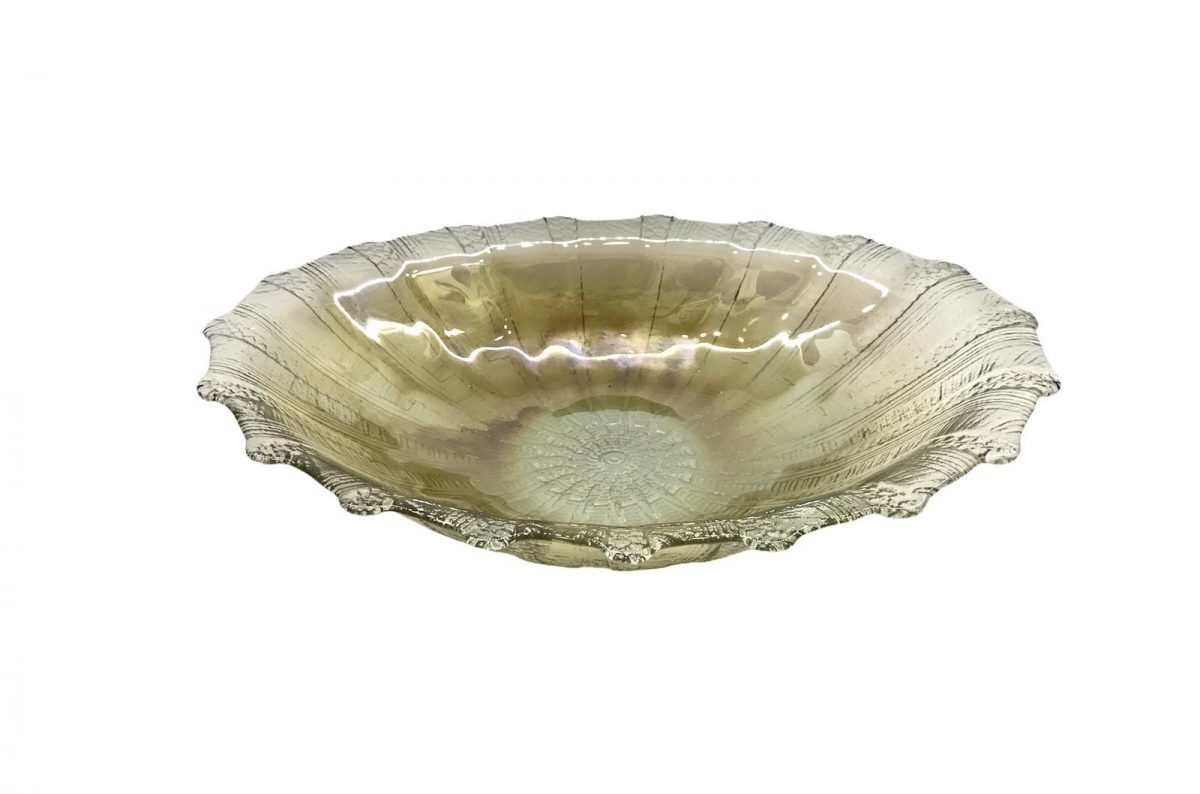 γυαλινη πιατελα30 x 20 cm χρωμα καφε μπεζ τιμη 12E