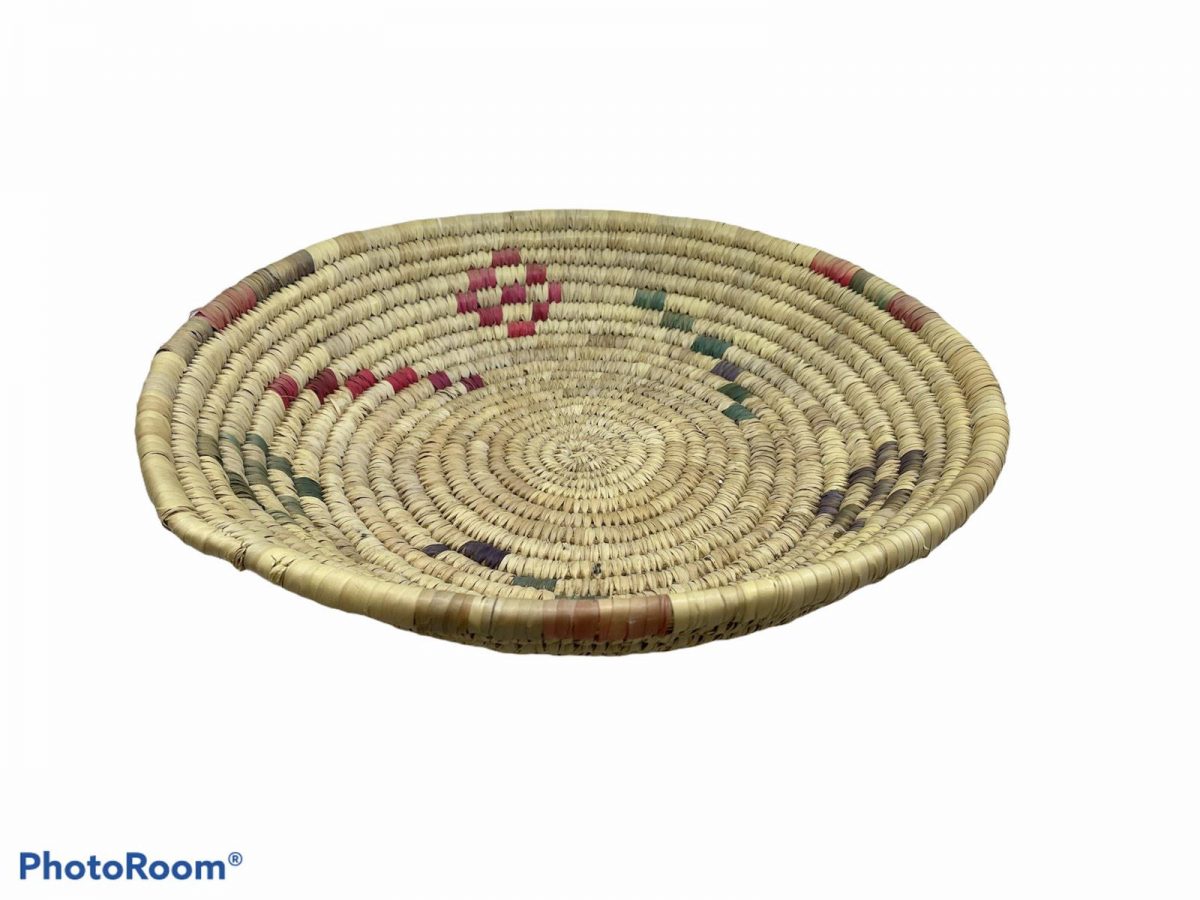 ψαθινο καλαθι χρωματα 46 cm τιμη 19E
