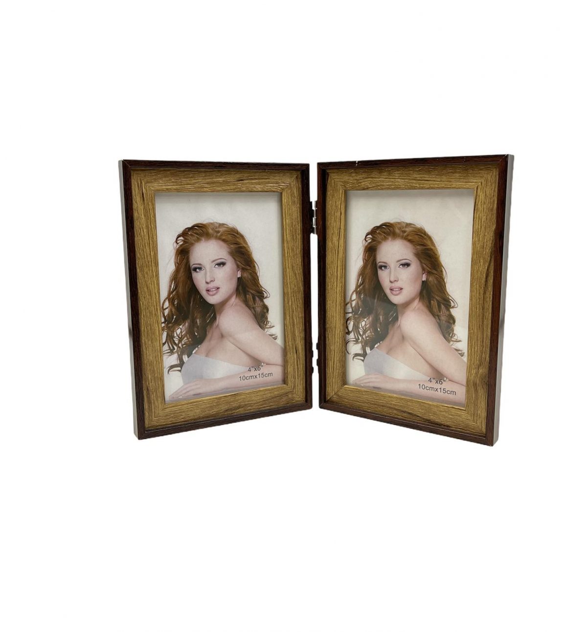 ξυλινη κορνιζα 2 θεσεων mdf χρωμα καφε μπεζ 26x18cmτιμη 9E