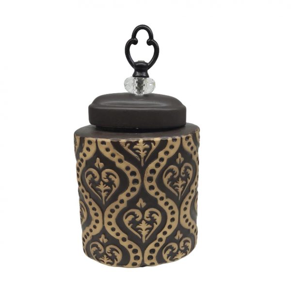 κεραμικο πλατη βαζο με καπακι αναγλυφα σχεδια 33x17 cm τιμη 19E