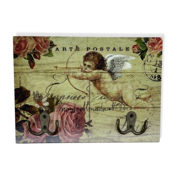 ξυλινη κρεμαστρα αγγελος χρωμα μπεζ 18x26 cm τιμη 10E