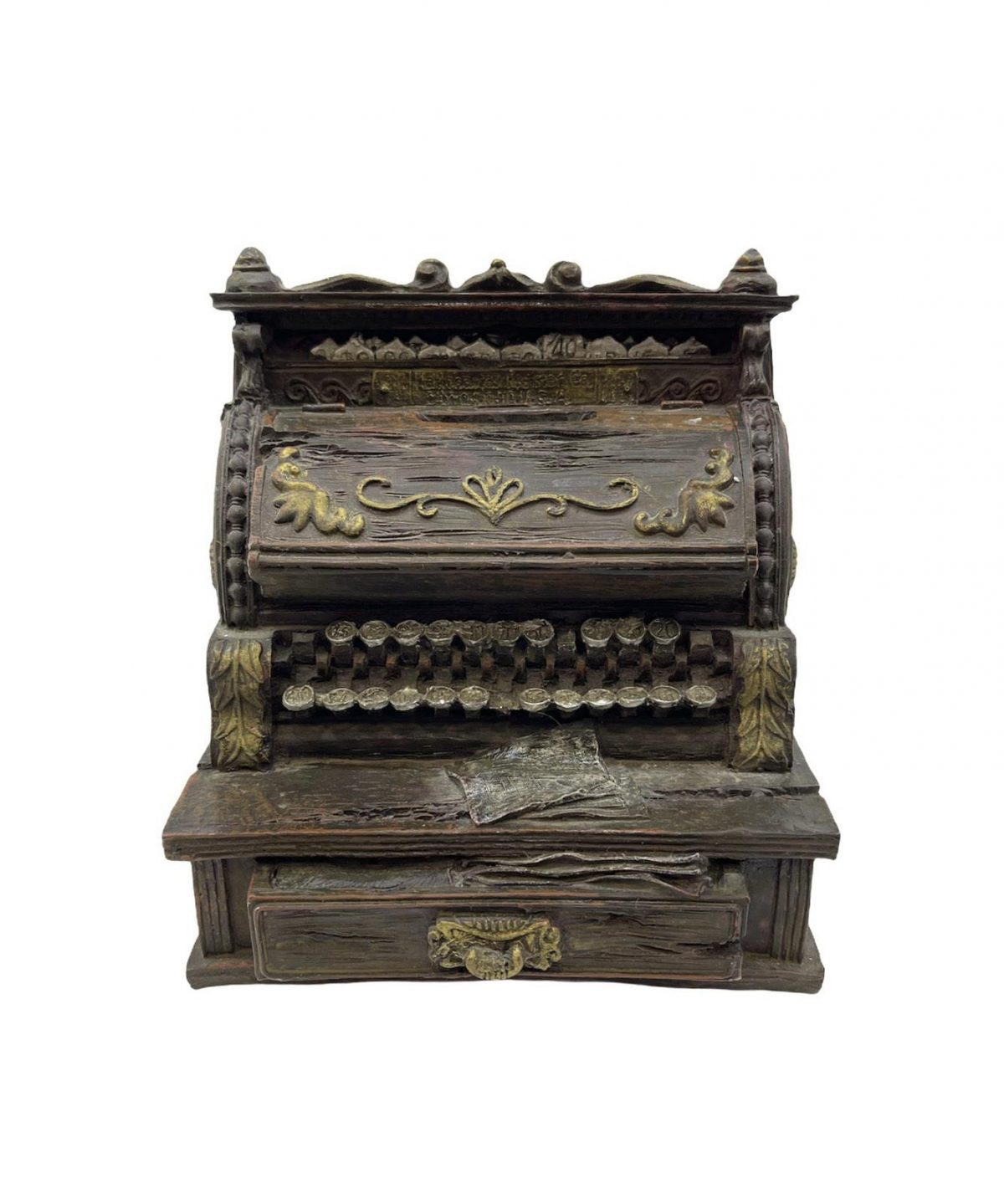 πολυεστερικη γραφομηχανη κουμπαρας αντικε χρωμα καφε 13x12 cm τιμη 10E.