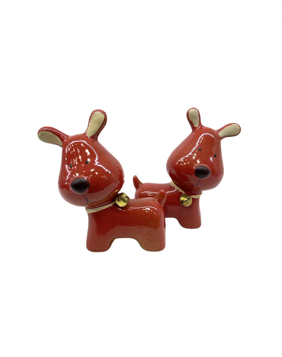 πορσελανινα σκυλια χρωμα μπορντο σετ 2 τεμαχιων 15 m τιμη 16E κωδ προιοντος 10798 ANASTASIOS POMONIS