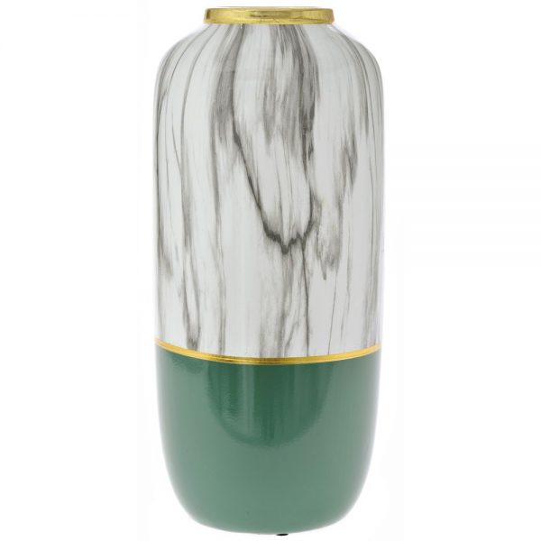 75768 ΚΕΡΑΜΙΚΟ ΛΕΥΚΟ ΠΡΑΣΙΝΟ ΒΑΖΟ Φ1850Χ4150ΕΚ ΜΑΡΜΑΡΟ ΣΧΕΔΙΟ